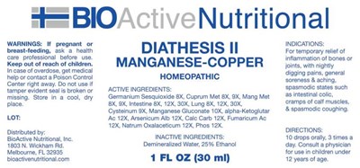 DIATHESIS II - BANI0285 Diathesis II 12 22 17